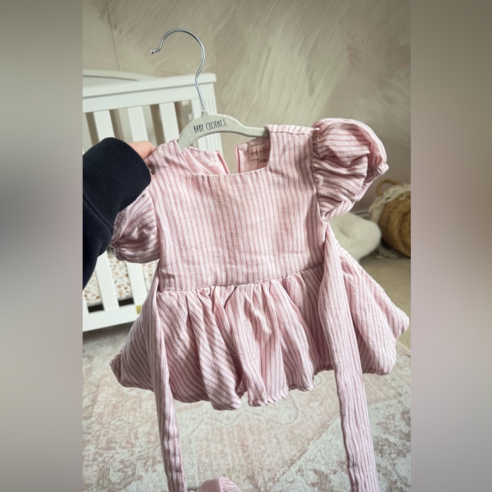 Ivy City Co Baby Girl Pink Striped Dress, Easter Dress
